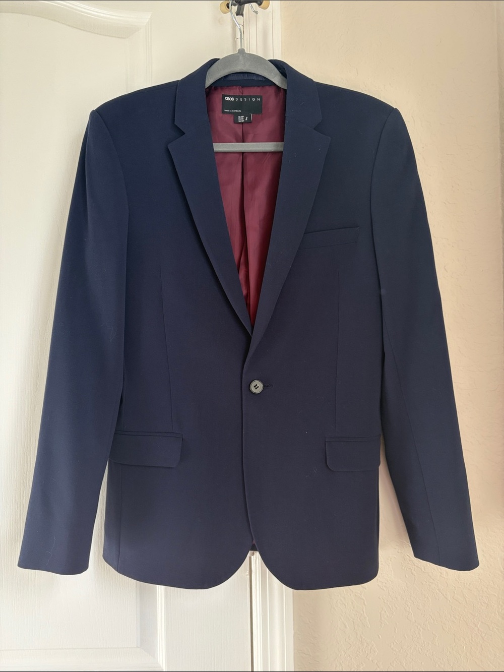 Men's Navy Single-Breasted Blazer